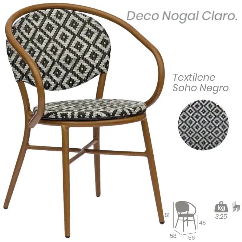 Sillón Cracovia Exterior | Sillón Bistro Textilene Hostelería