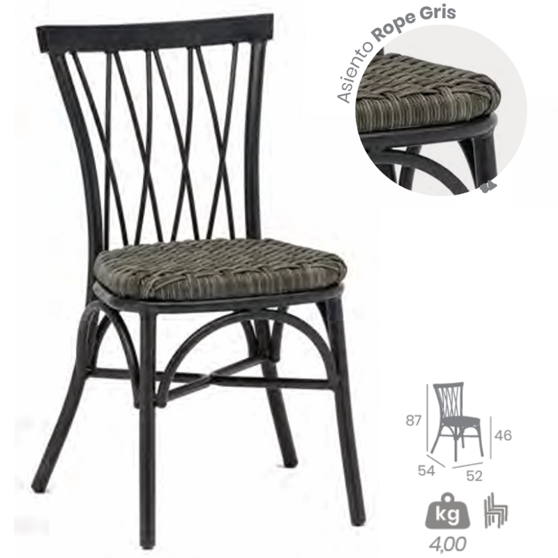 Silla Monet Exterior | Silla Bistro Hostelería