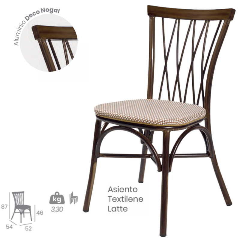 Silla Monet Exterior | Silla Bistro Hostelería