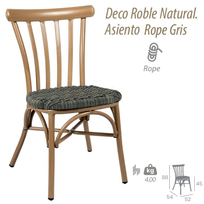 Silla Pórtico Personalizable | Silla Bistro Exterior Textilene, Médula 2