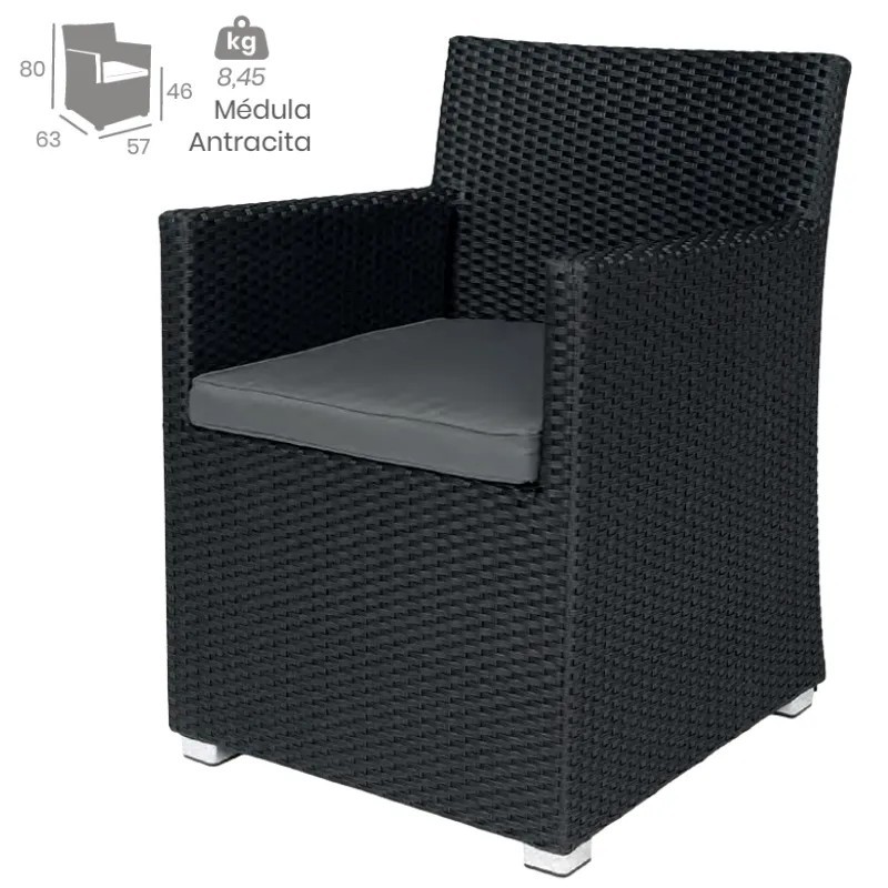 Sillón Tiempo Médula con Cojín | Sillón Exterior Resistente