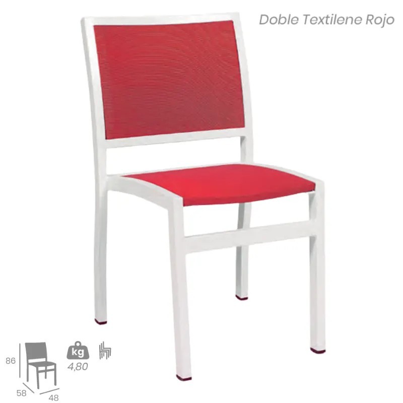 Silla Eros Exterior | Silla de Aluminio para Exterior