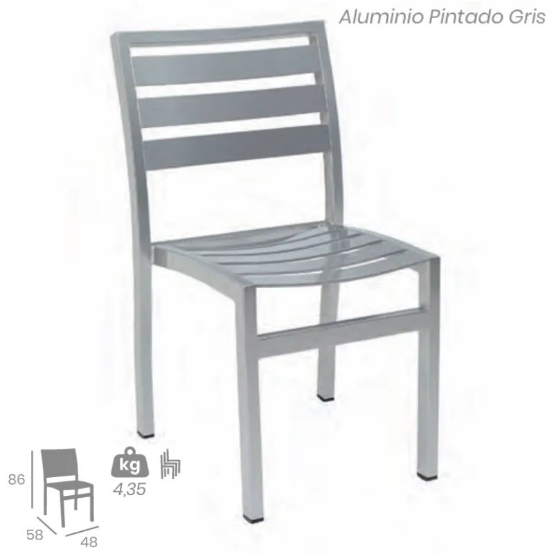 Silla Eros Exterior | Silla de Aluminio para Exterior