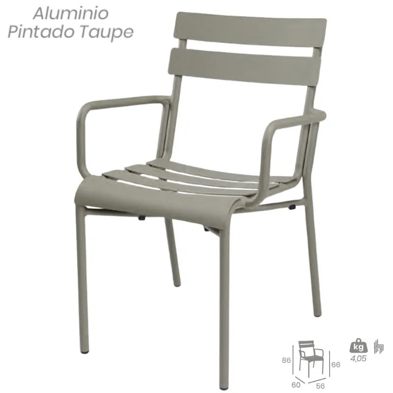 Sillón Versalles Apilable de Aluminio | Exterior