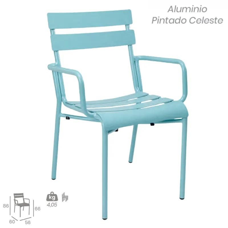 Sillón Versalles Apilable de Aluminio | Exterior