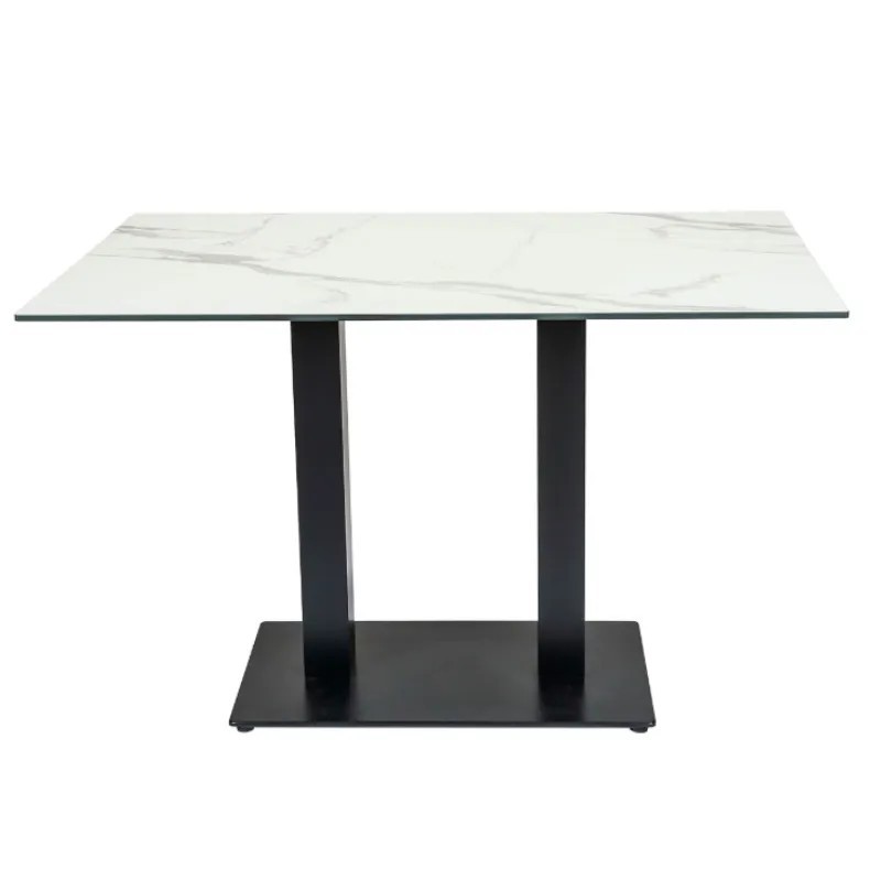 Mesa Munich Exterior Rectangular | Base Doble Aluminio