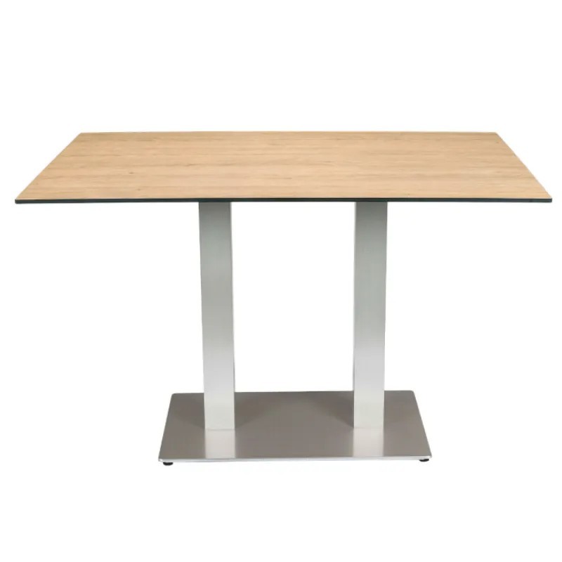 Mesa Munich Exterior Rectangular | Base Doble Aluminio