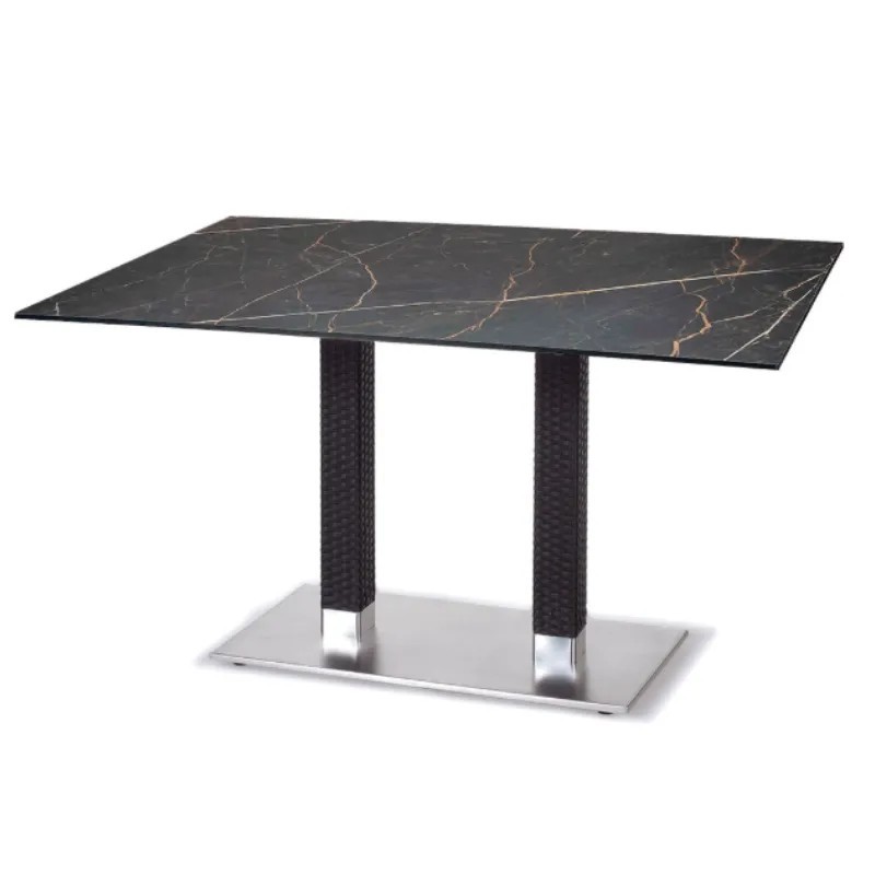 Mesa Munich Exterior Médula Rectangular | Doble Base
