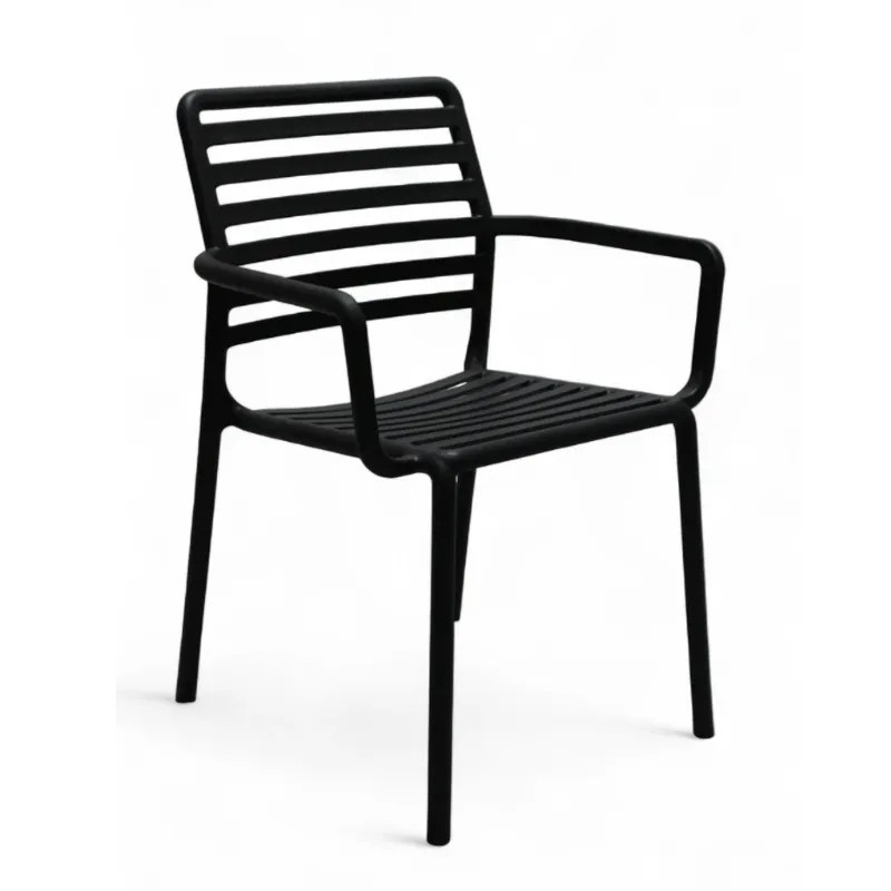 Silla Malta Antracita | Exterior Apilable