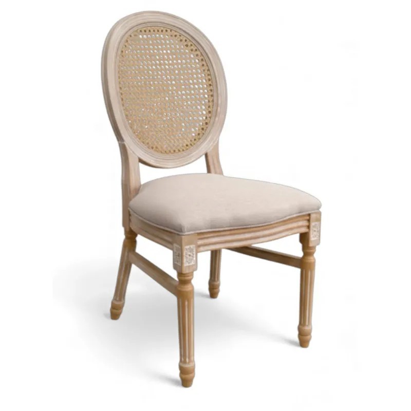 Silla Luis XVI Resina Efecto Madera Decapé | Mobiliario Hostelería