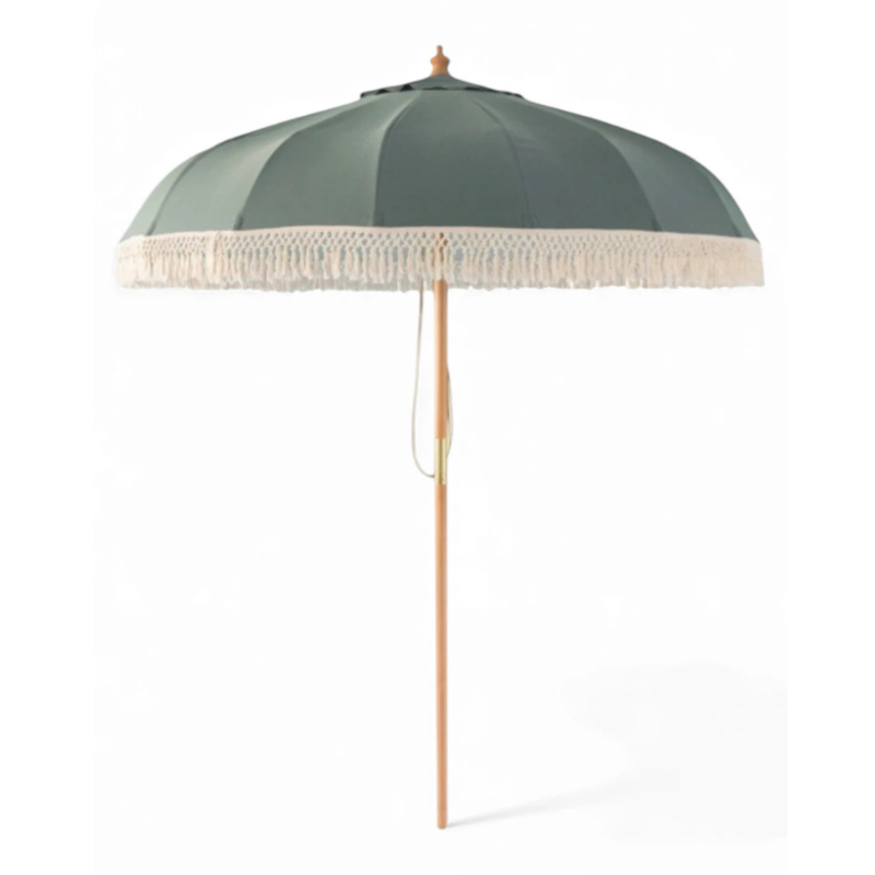 Parasol Firenze Exterior Madera con Flecos | Accesorios Horeca