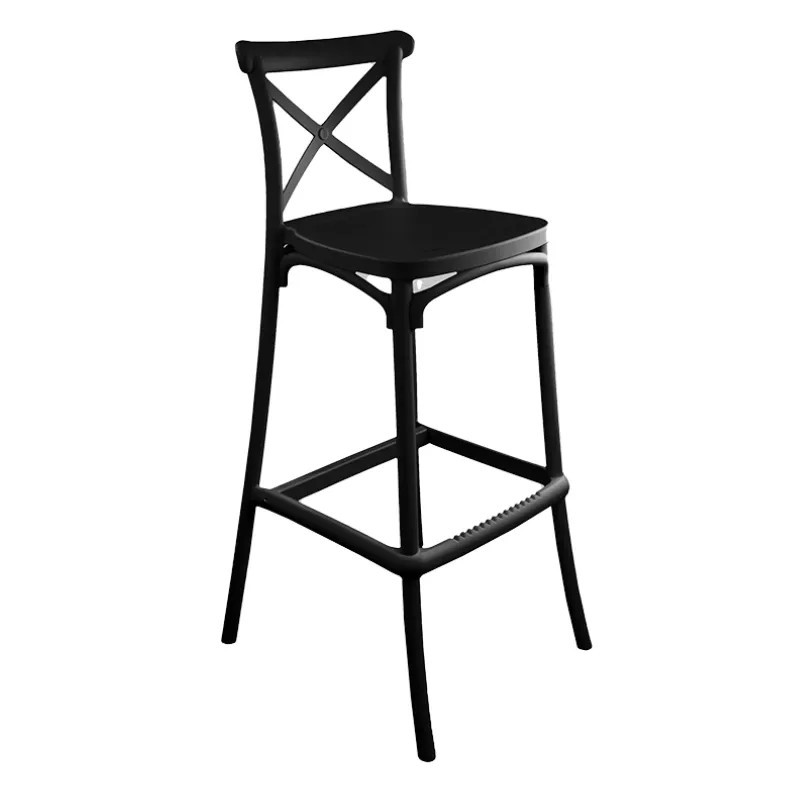 Taburete Crossback Polipropileno Apilable | Mobiliario Hostelería