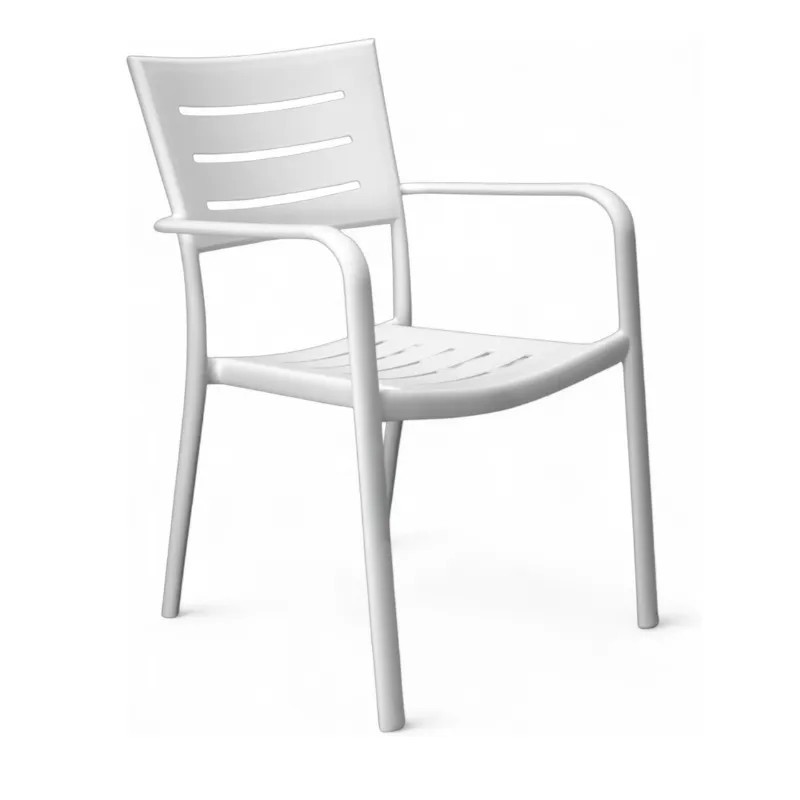 Silla Creta Apilable Polipropileno | Mobiliario Exterior