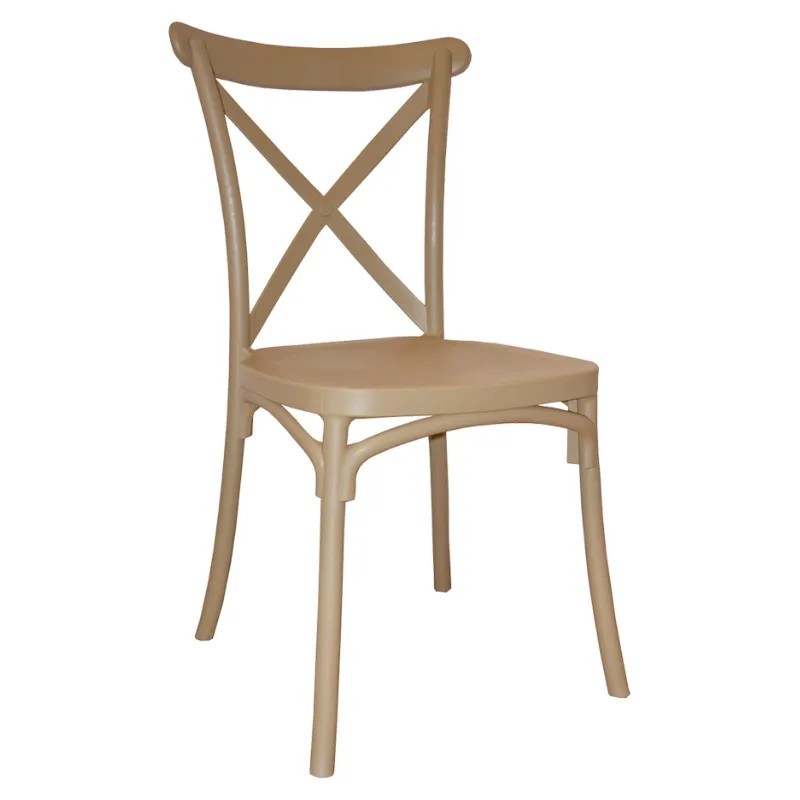 Silla Crossback Resina | Apilable Exterior
