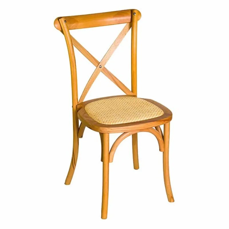Silla Crossback Madera Haya | Ratán Natural
