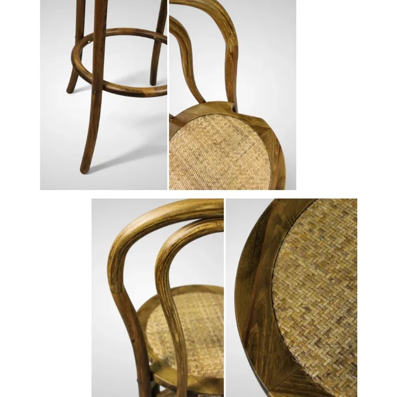 Taburete Thonet Nogal | Taburete Madera Clásico