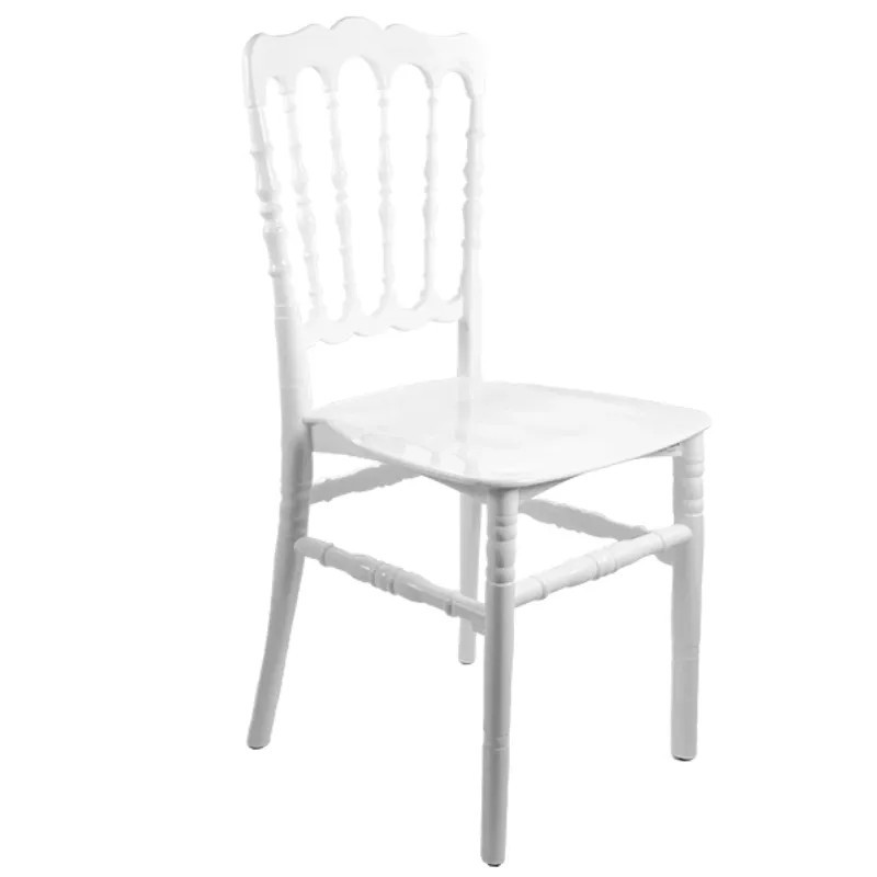 Silla Napoleón Polipropileno | Blanca y Dorada 2