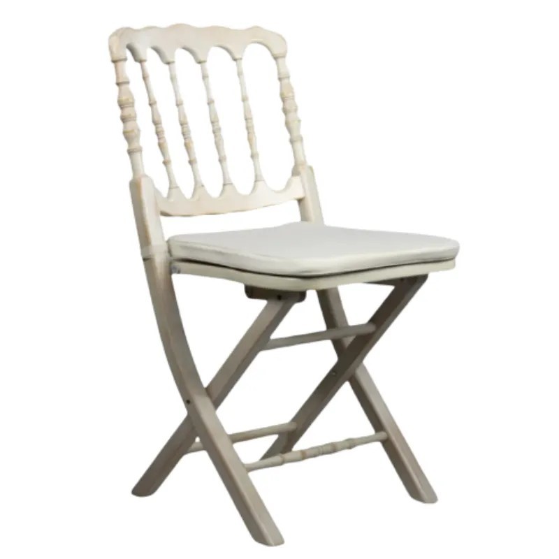 Silla Napoleón de Madera de Haya con Cojín | Plegable