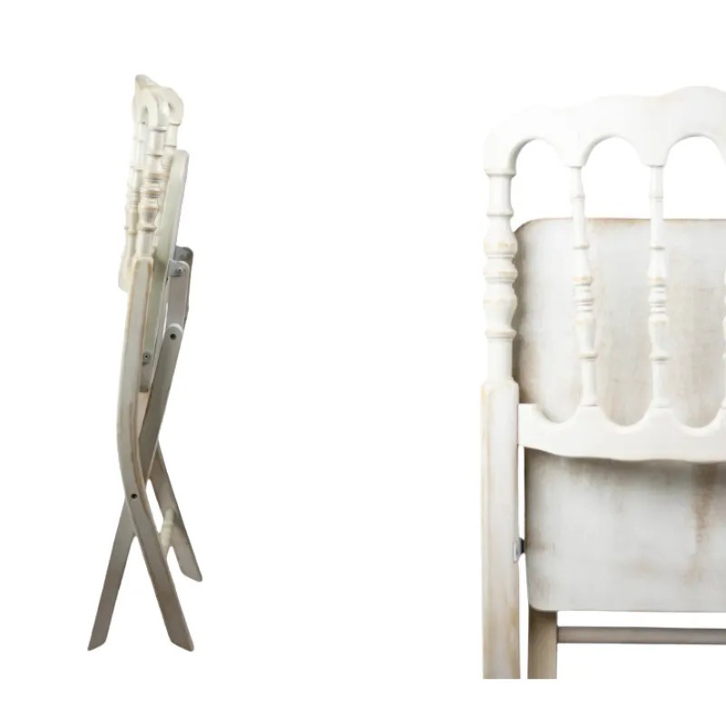 Silla Napoleón de Madera de Haya con Cojín | Plegable